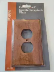 Lockwell Finishing Touch Solid Oak Double Plate Receptacle Plate #10-191