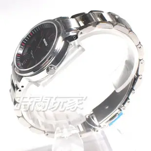 mono 海芋系列 格紋 數字圓錶 藍寶石水晶 女錶 防水手錶 不銹鋼 日期 C1192銀黑紅小