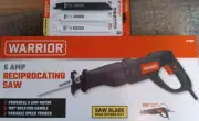 WARRIOR 6 AMP RECIPROCATING SAW & 12 PIECE 6" RECIPOCATING SAW BLADES