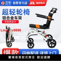 在飛比找樂天市場購物網優惠-【台灣公司 超低價】鋁合金便攜式輪椅輕便折疊小型老年人專用旅