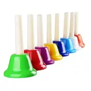 Handbells,Hand Bells Set,8 Note Hand bells,8 Note Diatonic Metal Hand Bell Ki...