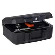 SentrySafe 1200 Fire-Resistant Box Safe with Key Lock Black N2