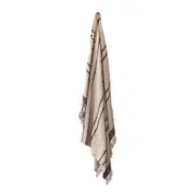 J.Elliot Cassidy 130x160cm Cotton Throw Sofa Blanket w/Tassels Sandstone/Black