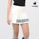 【LE COQ SPORTIF 公雞】高爾夫系列 女款白色百摺設計修身彈力短裙 QLS8T701