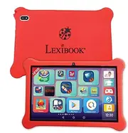 Lexibook TLN10FR Lexipad 10 Inch Android Learning Tablet Family Learning Content Child Lock Red White