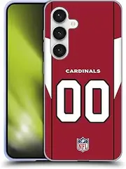 Head Case Designs Officially Licensed Custom Customised Personalised NFL Football Numbers Arizona Cardinals Soft Gel Case Compatible with Samsung Galaxy S24 5G