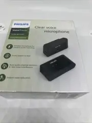 Philips VoiceTracer Wireless Lavalier Microphone VTR7700 1RX+1TX Audio Recorder