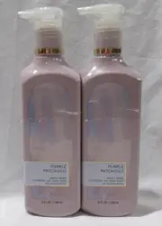 Bath & Body Works Cleansing Gel Hand Soap essential Lot Set 2 PURPLE PATCHOULI
