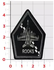 NAVY VAQ-137 ROOKS EA-18 HOOK & LOOP EMBROIDERED PATCH