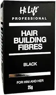 Hi Lift Professional Hair Bulding Fibres for Him and Her, Black 25 g