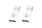 2x Bonelk 5Gbps USB-A to USB-C 3.0 Adapter Connector For Laptop Computer White