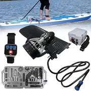 Surfboard Electric Fins, 24V Thruster Electric Surfboard, Speed Adjustable, 7.5 Km/h, Easy to Install, Controller Remote Control Watch, Easy to Control Accurate Speed and Direction