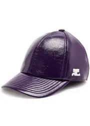 Courrèges Crinkled Vinyl cap - Purple S