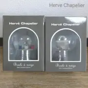 Herve Chapelier Snow Globe Set of 2 Novelty Christmas Eiffel Tower Hand Bag 2020