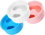 SOESFOUFU Gel Polish Nail Soak Bowl Set of 3 Manicure Spa Tools Nail Art Remover Bowls Plastic Soaking Containers for Salon Home Use