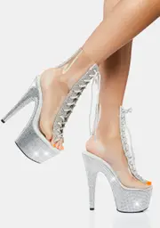 [Pleaser] Bejeweled-1016C-2-7 Platform Heels