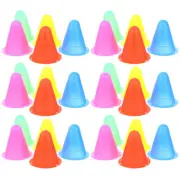 30 Pcs Sports Training Cones Small Roller Bollards Fitness Colorful Agility