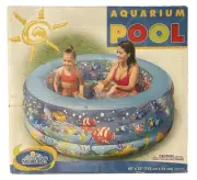 Intex Inflatable Kids Pool Tropical Fish 60in x 22in, Swimming Splash Pool