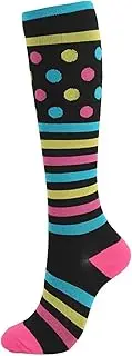 VCODWCSJO 5 pairs Varicose Compression Socks For Men Women Swelling Pregnancy Diabetes Knee Stretch Socks Gym Outdoor Running Hiking Cycling Socks-33070-S M