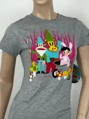 PAUL FRANK Julius & Friends T Shirt Heather Gray NWT