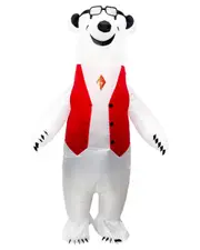 Polar Bear Inflatable Costume Suit