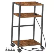 Computer Tower Stand, 3-Tier PC Tower Stand, PC Stand with Charging Station,