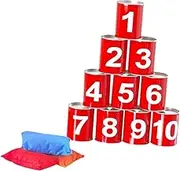 Eigell Bean Bag Toss Game Knockdown Can Easter Gift Throwing Games Game Set for Kids Adults Outdoor Activities Carnival Classroom
