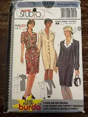 Burda Plus 3416 UNCUT Sewing Pattern, Misses' Dress, Size 12-30