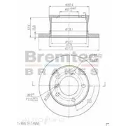 Bremtec Euro-Line GeoZinc Coated Brake Rotor - BDR10750EL
