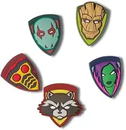 [Crocs] Jibbitz Marvel Shoe Charms, Guardians of the Galaxy, 5 Pack