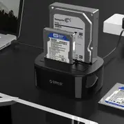 Usb 3.0 Dual Bay Hdd / Ssd Dock for 2.5 / 3.5 Drives