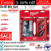 Milwaukee Rapid Strike 3-Flat Secure-Grip Shank 3 Piece HSS Step Drill Bit Set