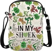 [KUIYAI] Green Monster Movie Merchandise Crossbody Bag WDW Character Lover Gift Monster Face Meme Gift Green Orge Cartoon Bag