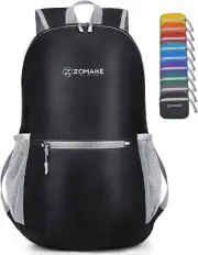 ZOMAKE Lightweight Foldable Backpack -20L Packable Daypack Water Resistant Fo...