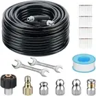 Sewer Jetter Kit 100FT/30 M for Pressure Washer, Drain Cleaner Hose 5800PSI 1...