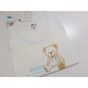 『BENNY-春夏童裝』99003 Benny Bear背心☆70CM水藍(台灣製造) ☆特賣☆