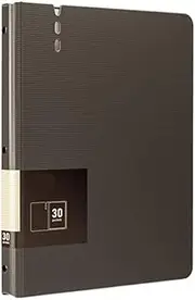 Filing Envelopes A4 Folder with Transparent Inserts Multi-Purpose Thickened Data File Storage Book Office Supplies Plastic Folders(Gray)