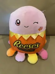 Squishmallow 12” Valentines Reese's Jeanne Octopus Plush Pillow NWT Scented