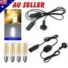E14 Salt Lamp Power Cord Cable & Dimmer Control +ON/OFF Button Switch Bulb New