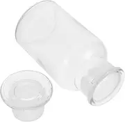 GETAJGHSD 1Pc Narrow Mouth Glass Reagent Bottle Frosted Stopper High Transmittance for Laboratory Use Chemical Sample Storage View for Easy Identification