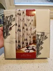 Shower Curtain Fabric Christmas Frosty Pines Snowman Trees
