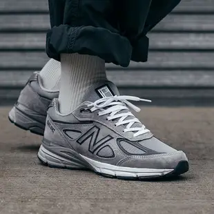 NEW BALANCE 慢跑鞋 990 V4 元祖灰 美製 男 U990GR4