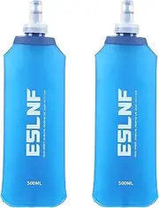 2 PCS Soft Water Bottles for Running - Hydration Bladder (500ML) for Hydration Pack, BPA-Free, Ideal for Marathon Running Training