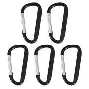 5pack Travel Carabiner Screw Lock Carabiner Fishing Carabiner Climbing Carabiner