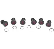 LETRIC LIGHTING CO. Royal Flush Mount LED Lights Black/Red LLC-RFSB