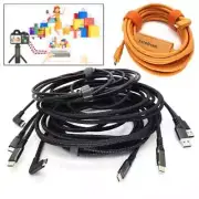 3m/5m Type-C USB To USB-C Live Stream Tethered Cable for Sony Canon Nikon Camera