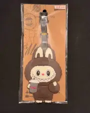 Labubu Silicon Leather Travel ID Identification Luggage Tag One size
