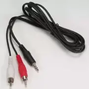 6FT 3.5mm Stereo Male Plug to Dual RCA Male Plugs Audio Splitter Y Adapter Cable