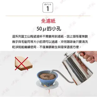 Miki小舖🌸日本製 COFIL fuji 富士山 陶瓷 咖啡濾杯 手沖咖啡 免濾紙 濾杯 有田燒