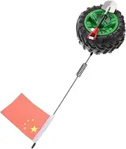 Totority Mini Spare Tire Antenna Portable Flagpole Car Decoration Lightweight Trunk Accessory for Enhanced Vehicle Visibility for Suvs and Cars Easy to Carry and Install